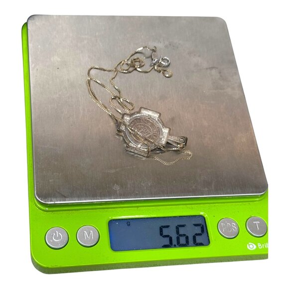 Vintage Midas Turkey 1/10 14K Gold Over Sterling Cross Coin Pendant Necklace 16" - Picture 7 of 10